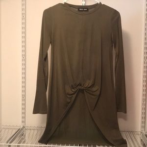 Women’s small army green high low top